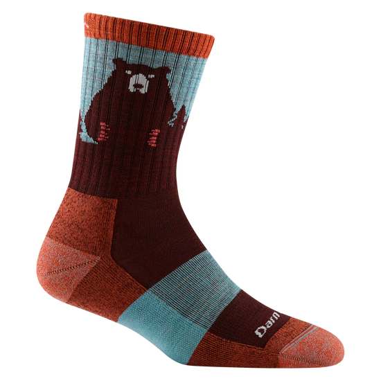 Women's Bear Town Micro Crew Lightweight Hiking Sock