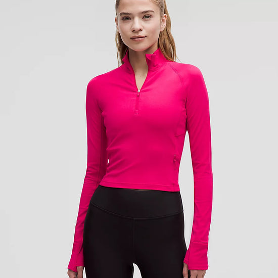 Women's It's Rulu Run Cropped Half Zip