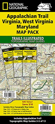 Appalachian Trail: Virginia, West Virginia, Maryland [Map Pack Bundle]