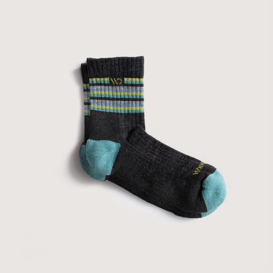 Women's Multi Stripe Cushion Micro Crew Socks