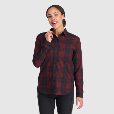 Women's Kalamata Plaid Flannel Shirt