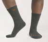 Men's Solid Midweight Micro Crew Sock