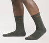 Men's Solid Midweight Micro Crew Sock