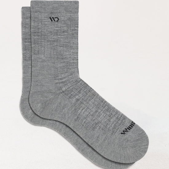 Men's Solid Midweight Micro Crew Sock