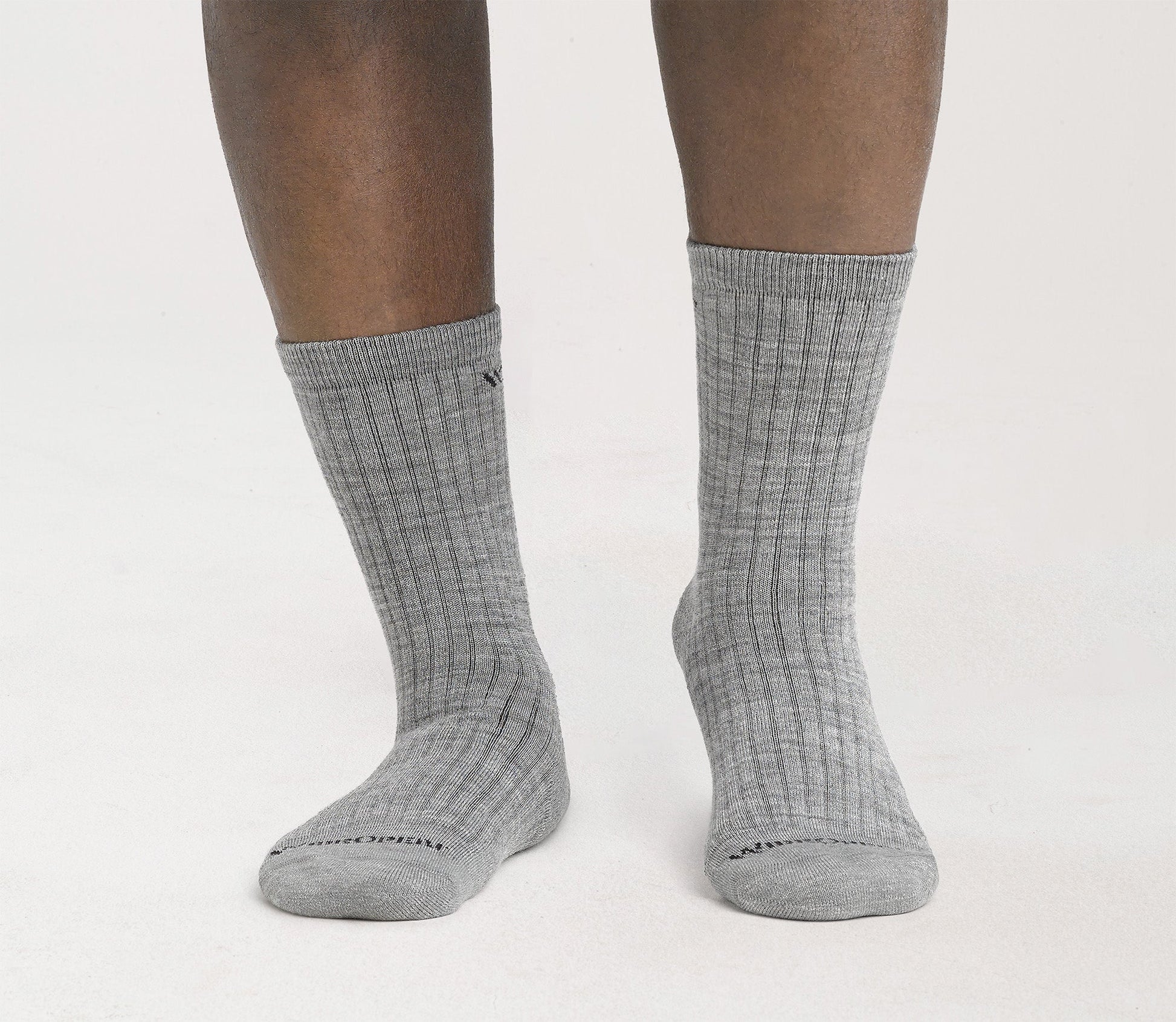 Men's Solid Midweight Micro Crew Sock