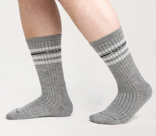 Men's Vintage Stripe Midweight Crew Sock