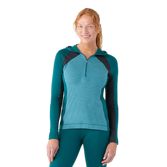 Women's Classic Thermal Merino Base Layer 1/2 Zip Hoodie