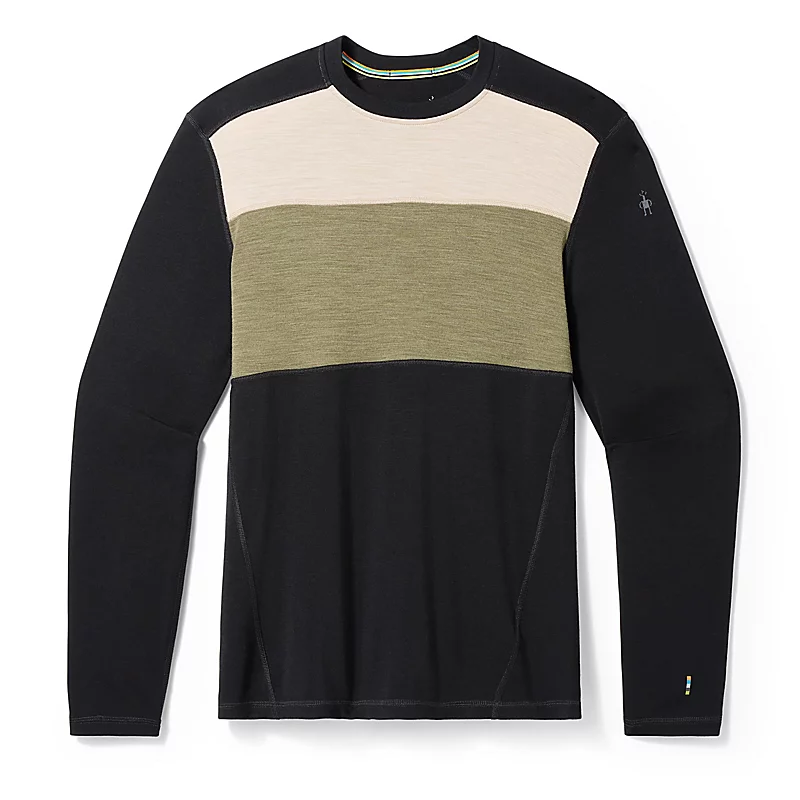 Men's Classic Thermal Merino Base Layer Colorblock Crew