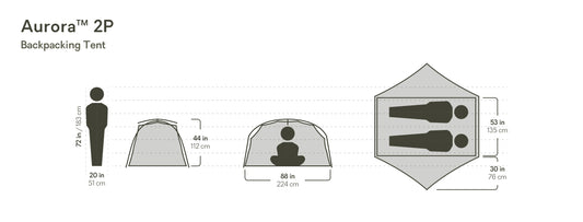 Aurora Backpacking Tent & Footprint